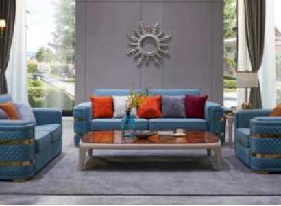 Classic Sofa Upholstery 3+2+1 Seater Couches Leather Seat Suite Living room